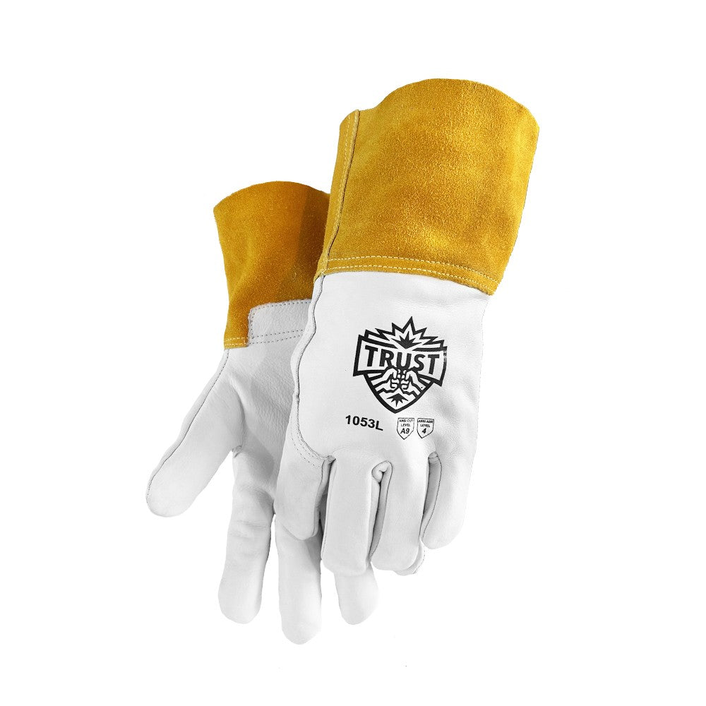1053 TOP GRAIN COWHIDE CUT LEVEL A9 MIG WELDERS GLOVE