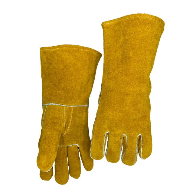 2036L STANDARD SHOULDER SPLIT COWHIDE COTTON LINED STICK WELDERS GLOVE