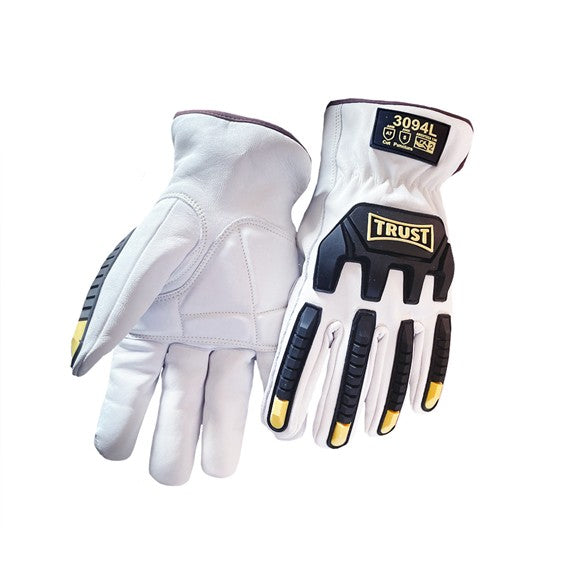 3094 SELECT GOATSKIN ANTI-VIBE CUT LEVEL A7 IMPACT 2 DRIVERS GLOVE