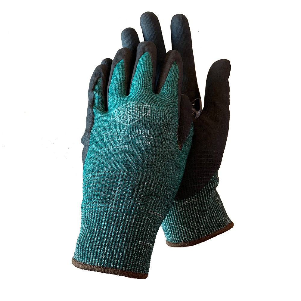 4025 18 GAUGE HPPE SHELL MICRO FOAM NITRILE CUT LEVEL A2 COATED GLOVE