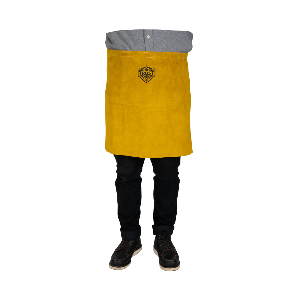5044 PREMIUM GOLDEN BROWN 24"X18" LEATHER WAIST APRON