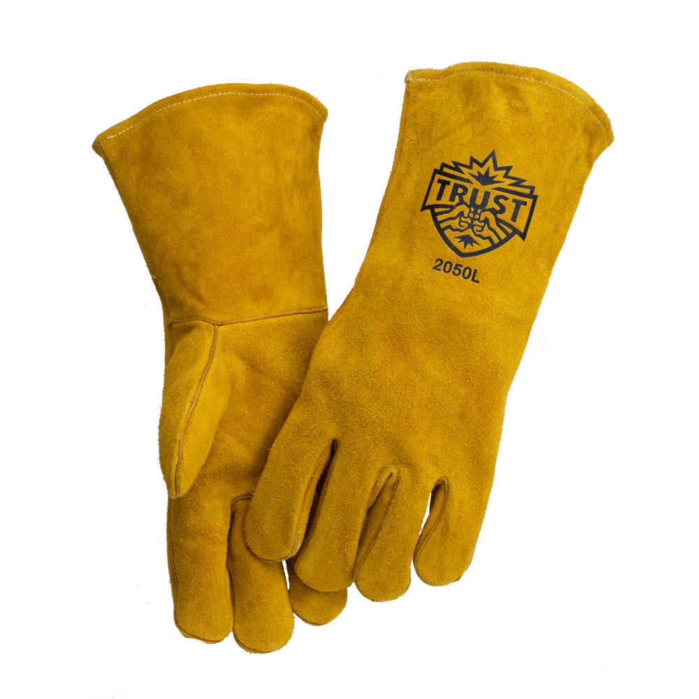 2050L ECONOMY SHOULDER SPLIT COWHIDE COTTON LINED STICK WELDERS