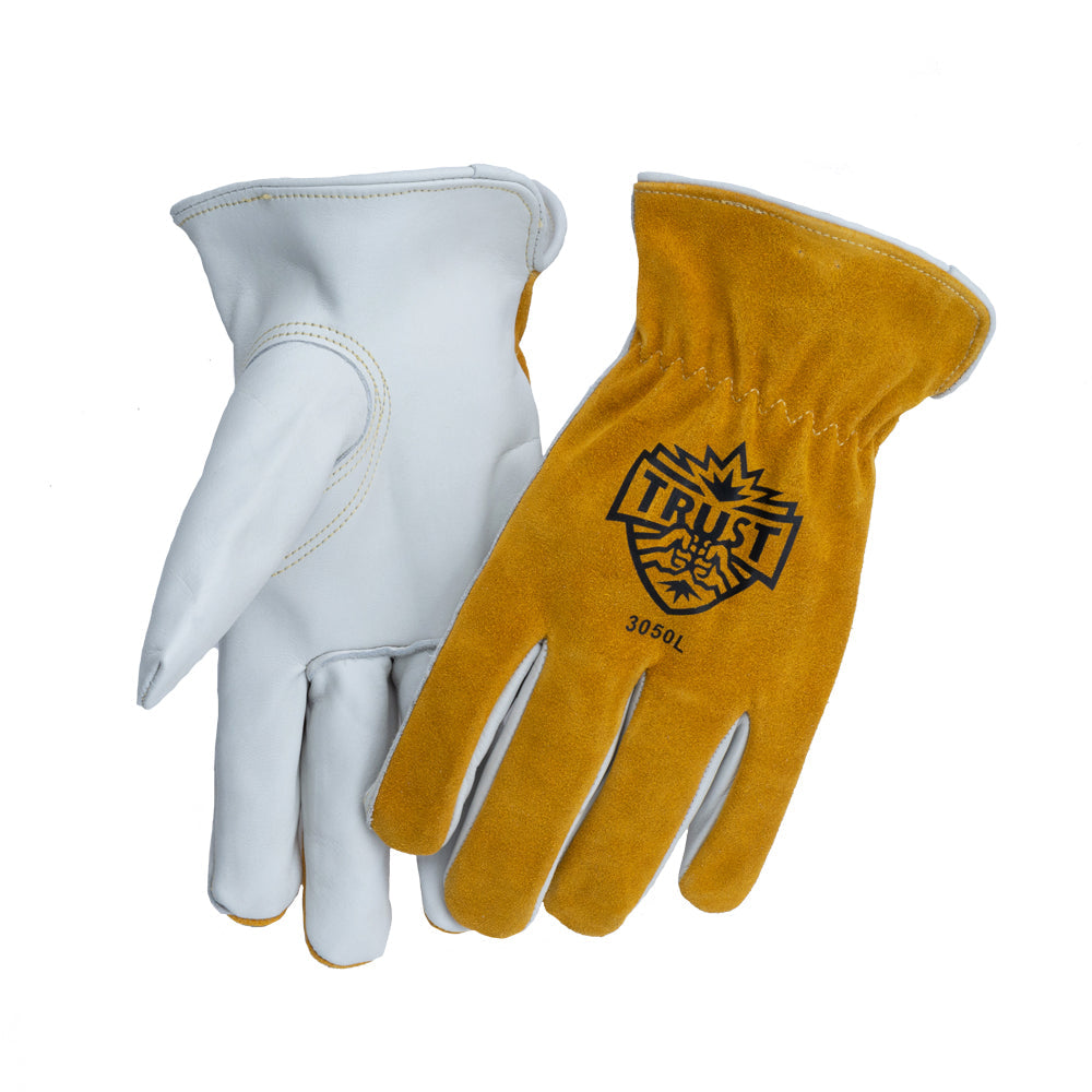 3050 SELECT TOP GRAIN/SPLIT COWHIDE DRIVERS GLOVE
