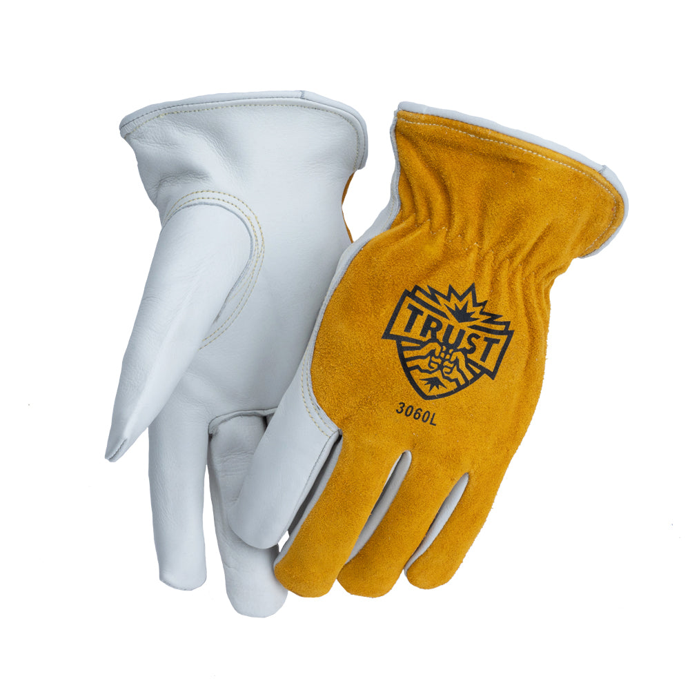 3060 SELECT TOP GRAIN/SPLIT COWHIDE DRIVERS GLOVE