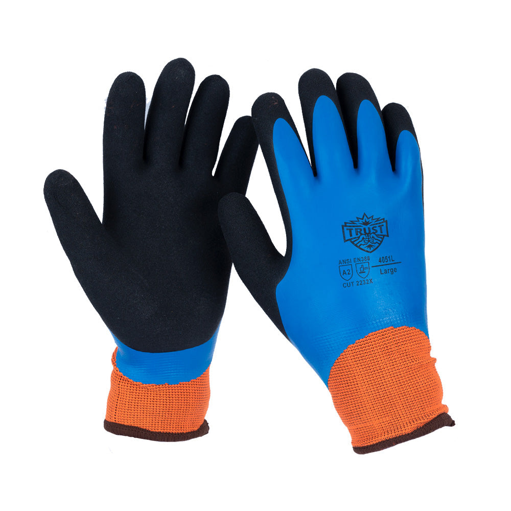 4051 13 GAUGE YARN/7 GAUGE ACRYLIC LATEX CUT LEVEL A2 COATED GLOVE