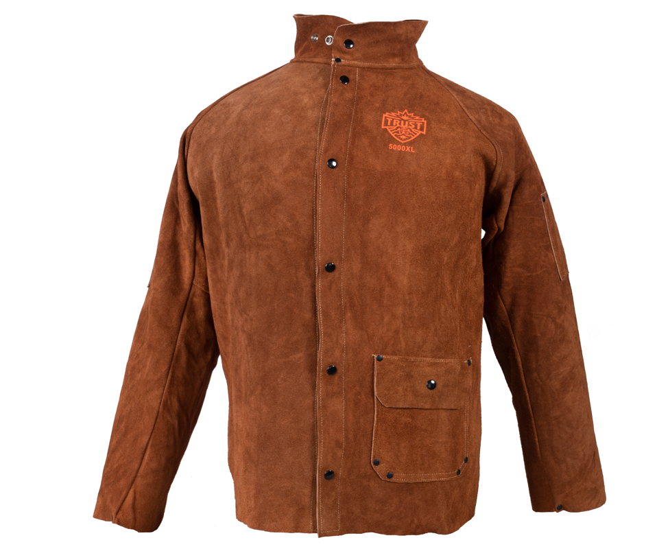 5000 PREMIUM DARK BROWN COWHIDE 30" LEATHER JACKET