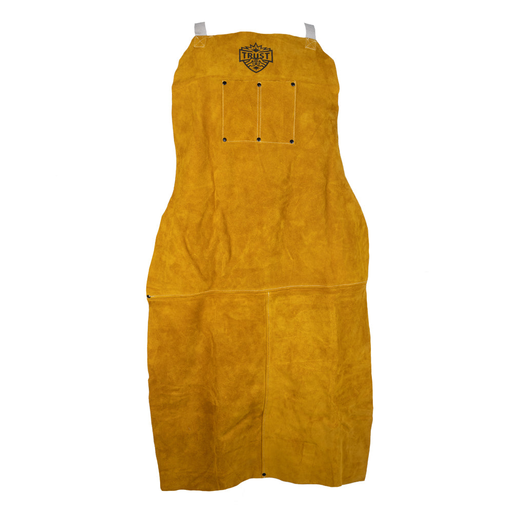 5053 PREMIUM GOLDEN BROWN 24"X42" LEATHER BIB APRON
