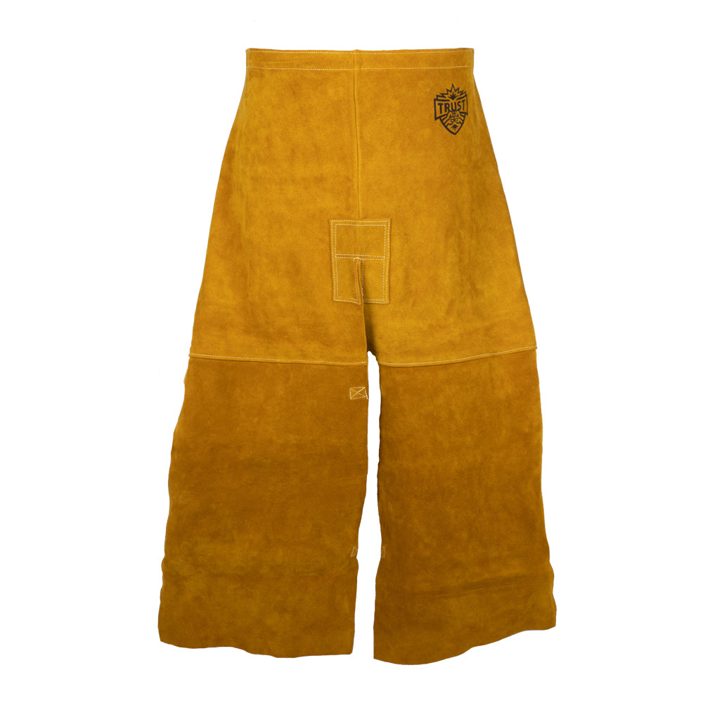5071 PREMIUM GOLDEN BROWN 24"X36" LEATHER SPLIT LEG WAIST APRON