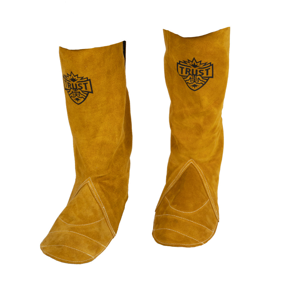 5220 PREMIUM GOLD SIDE SPLIT COWHIDE 7" LEATHER SPATS