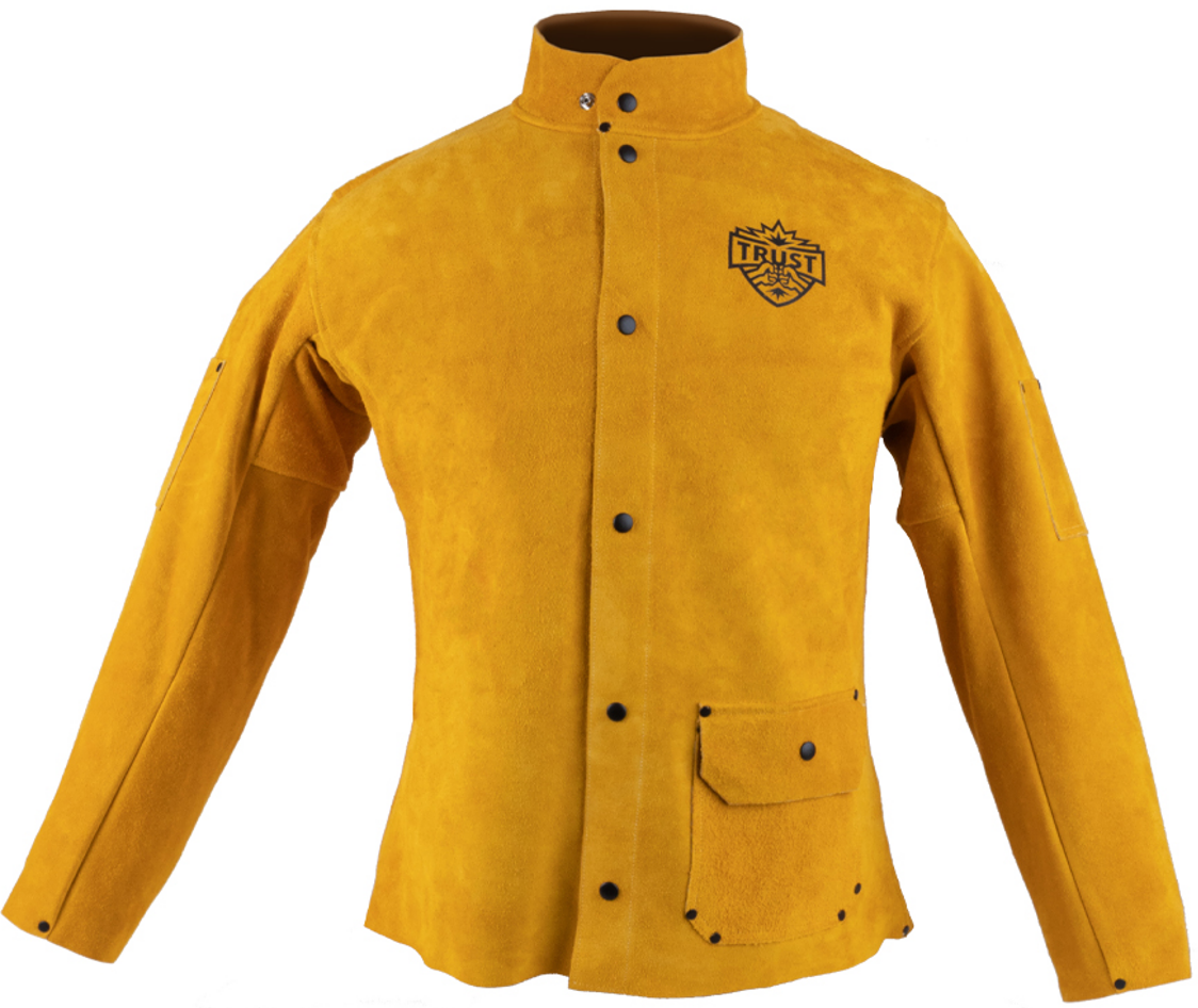 5002 PREMIUM GOLDEN BROWN COWHIDE 30" LEATHER JACKET