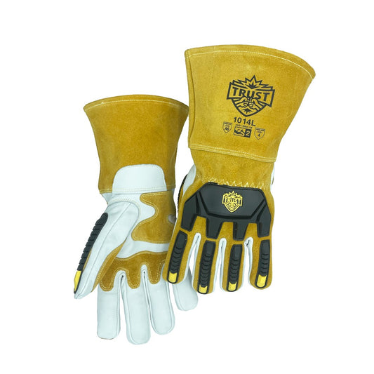 1014 FR TPR BACK CUT LEVEL A6 COWHIDE MIG WELDERS GLOVES