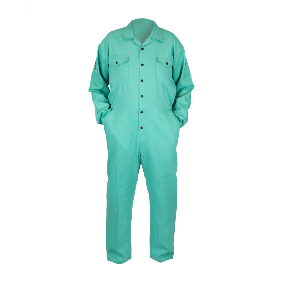 5590 PREMIUM LIGHTWEIGHT FR COTTON GREEN COVERALL