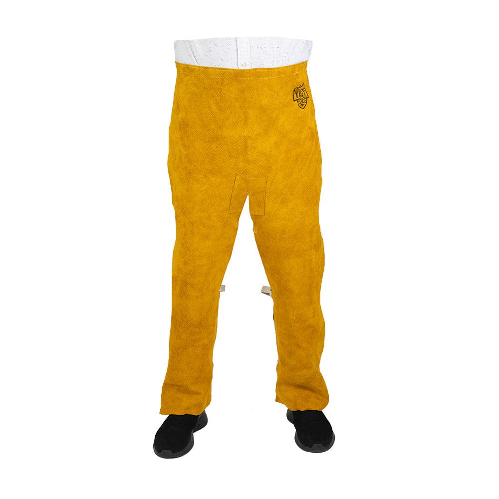 5073 PREMIUM GOLDEN BROWN 24"X40" LEATHER SPLIT LEG WAIST APRON
