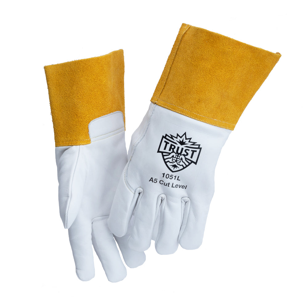 1051 TOP GRAIN COWHIDE CUT LEVEL A5 MIG WELDERS GLOVE