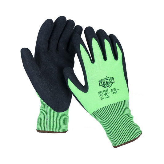 4011 13 GAUGE DOUBLE SANDY NITRILE CUT LEVEL A4 COATED GLOVE