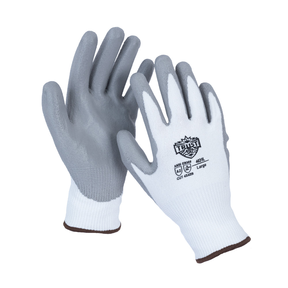 4031 13 GAUGE PU CUT LEVEL A2 COATED GLOVE