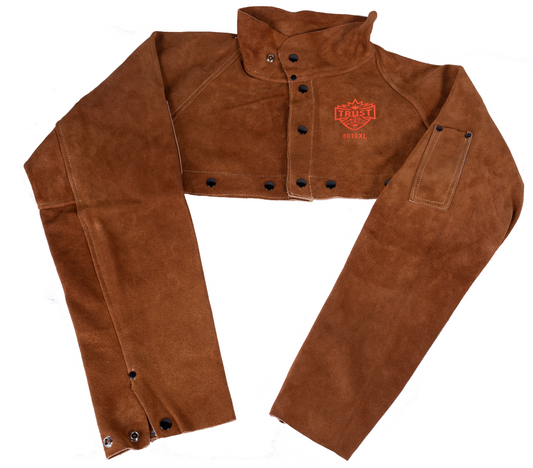 5010 SUPER PREMIUM DARK BROWN COWHIDE LEATHER CAPE SLEEVE