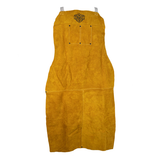 5053 PREMIUM GOLDEN BROWN 24"X42" LEATHER BIB APRON