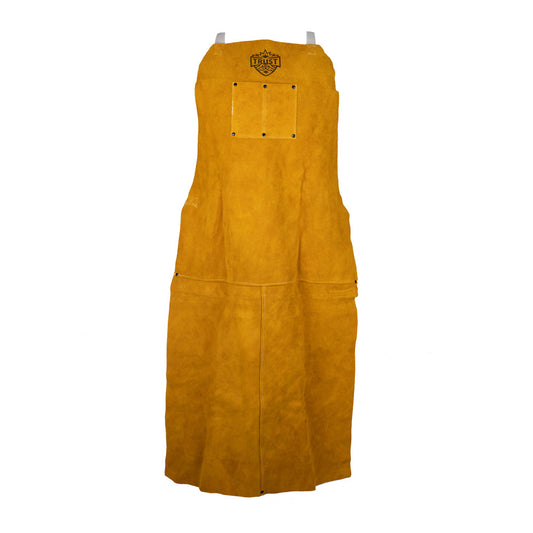 5055 PREMIUM GOLDEN BROWN 24"X48" LEATHER BIB APRON